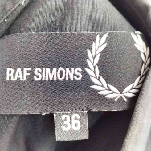 ラフシモンズ RAF SIMONS L/S 切替シャツ メンズ 36