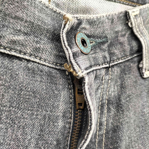 ポロジーンズ RL POLO JEANS CO. 90S メキシコ製 HAYDEN RELAXED FIT STRAIGHT LEG ZIP FLY ドーナツボタン ジップフライ デニム パンツ メンズ 30×30