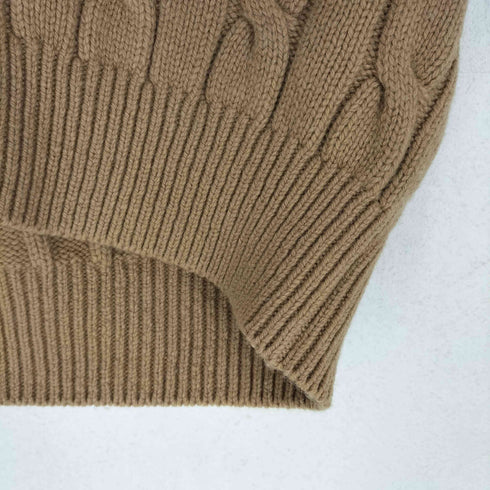 スローン SLOANE 23AW 5Gケーブル ライン Vネックカーディガン レディース JPN:1