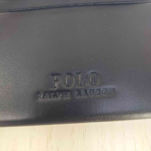 ポロラルフローレン POLO RALPH LAUREN ポニー刻印 レザー 二つ折り カードケース コインケース メンズ