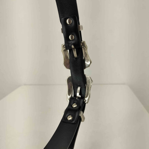 トーガプルラ TOGA PULLA Double buckle belt ダブルバックルベルト レディース
