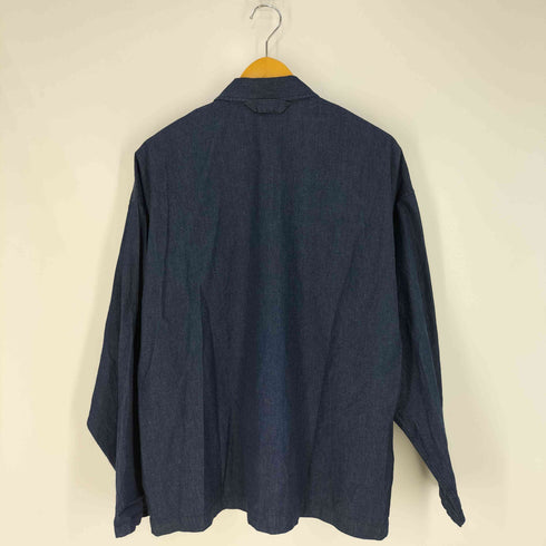ムジルシリョウヒン 無印良品 インディゴ スナップボタンシャツ メンズ L~XL