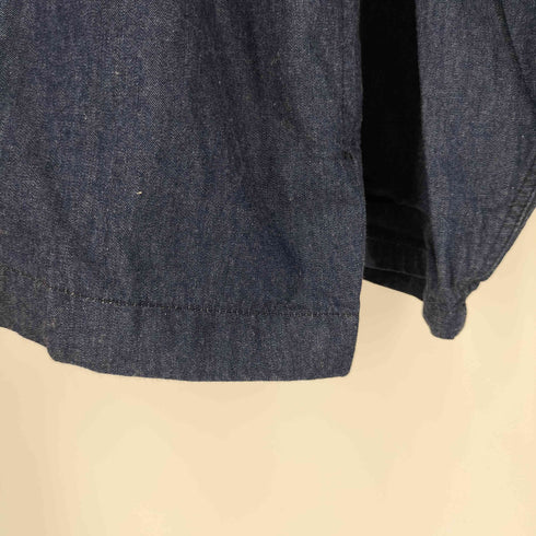 ムジルシリョウヒン 無印良品 インディゴ スナップボタンシャツ メンズ L~XL