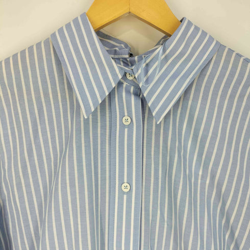 ザラ ZARA バックリボンストライプオーバーサイズシャツ レディース import:M