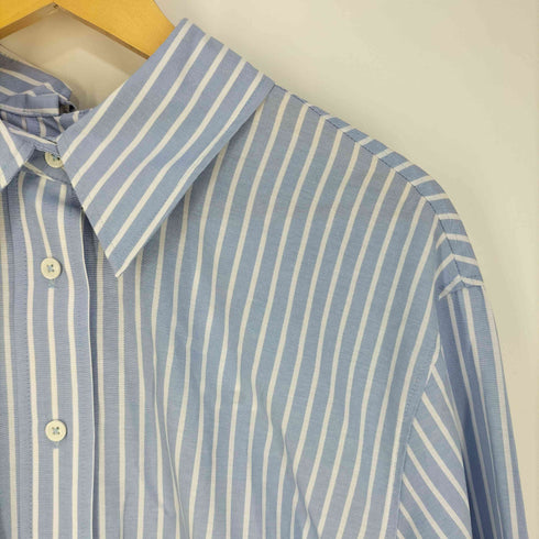 ザラ ZARA バックリボンストライプオーバーサイズシャツ レディース import:M