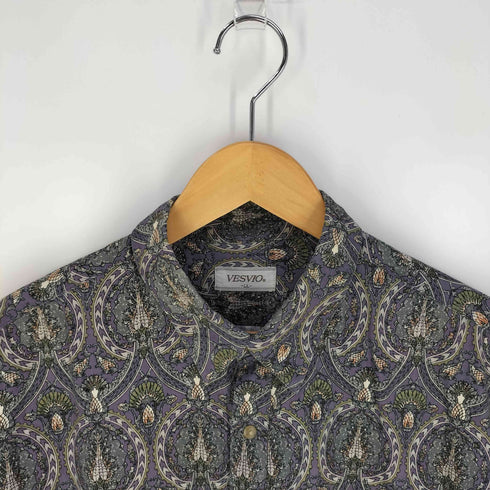 VESVIO 総柄コットン 長袖シャツ メンズ JPN:XL