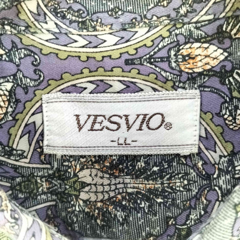 VESVIO 総柄コットン 長袖シャツ メンズ JPN:XL