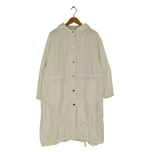ザラ ZARA ナイロンフーデッドロングパーカー レディース M-L
