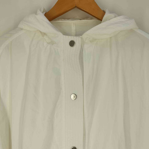 ザラ ZARA ナイロンフーデッドロングパーカー レディース M-L