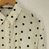 ザラ ZARA ドット柄 比翼シャツ レディース import:S