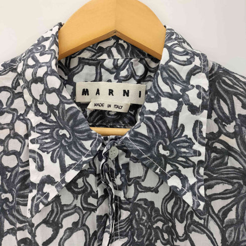 マルニ MARNI 総柄 コットン S/S シャツ メンズ EUR:46