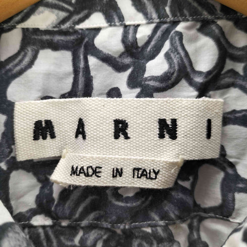 マルニ MARNI 総柄 コットン S/S シャツ メンズ EUR:46
