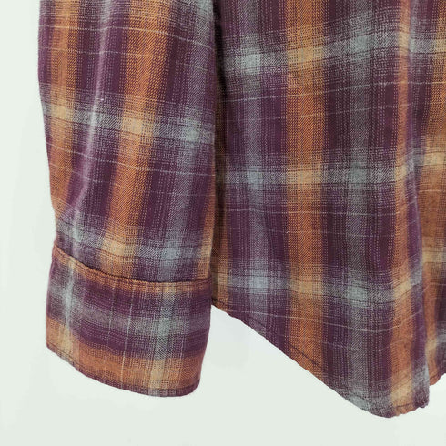 バナナリパブリック BANANA REPUBLIC GRANT FIT オンブレチェックシャツ メンズ JPN:L