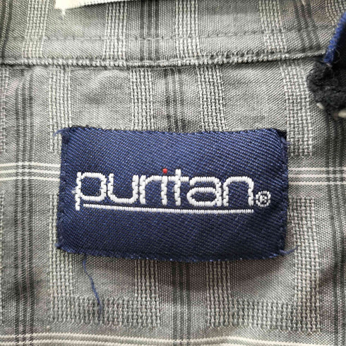 ピューリタン PURITAN スクエアチェック 長袖シャツ メンズ