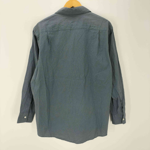 フランネル Phlannel Cotton Silk Ramie Check Open Collar Overshirt メンズ JPN:2