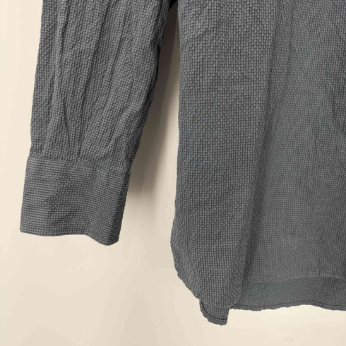 フランネル Phlannel Cotton Silk Ramie Check Open Collar Overshirt メンズ JPN:2
