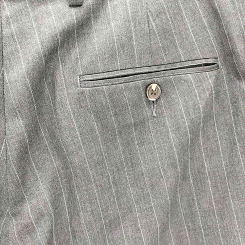 チャップスラルフローレン CHAPS RALPH LAUREN 2タックウールストライプスラックス メンズ 32×30