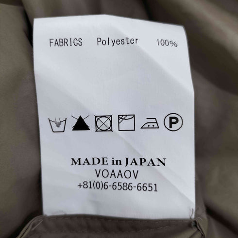 ヴォアーブ VOAAOV 高密度タイプライター撥水ヴィンテージ加工ブルゾン メンズ JPN:2