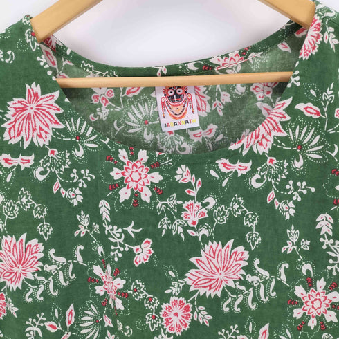 jagannath 総柄エプロンドレス レディース
