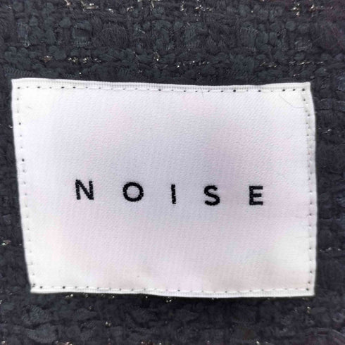 NOISE ノーカラーツイードベスト レディース FREE