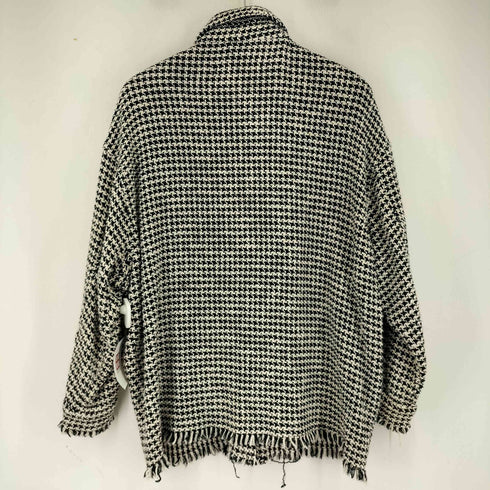ザラ ZARA Tweed Plaid Button Front Oversized Shacket レディース import:M