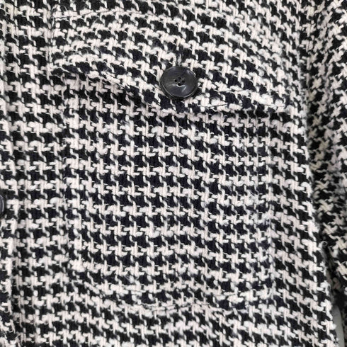 ザラ ZARA Tweed Plaid Button Front Oversized Shacket レディース import:M