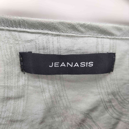 ジーナシス JEANASIS ジャガードワイドスリーブコンパクトブラウス レディース FREE
