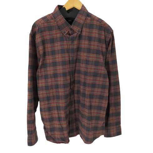 エディーバウアー Eddie Bauer ワンポケットチェックシャツ ボタンダウン オーバーサイズ メンズ JPN:XL