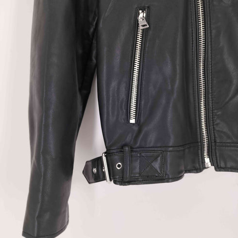 ザラ ZARA ダブルライダースジャケット メンズ import:M