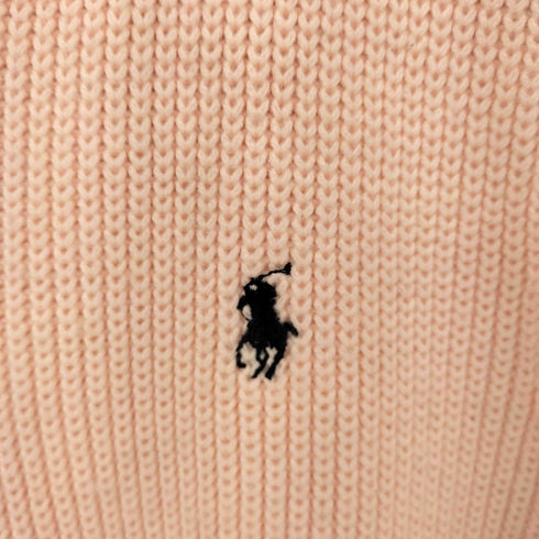 ポロバイラルフローレン Polo by RALPH LAUREN ポニー刺繍 畦編み ドライバーズニットベスト レディース JPN:L
