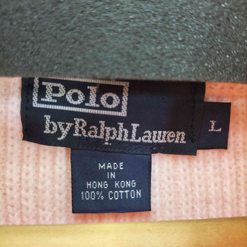 ポロバイラルフローレン Polo by RALPH LAUREN ポニー刺繍 畦編み ドライバーズニットベスト レディース JPN:L