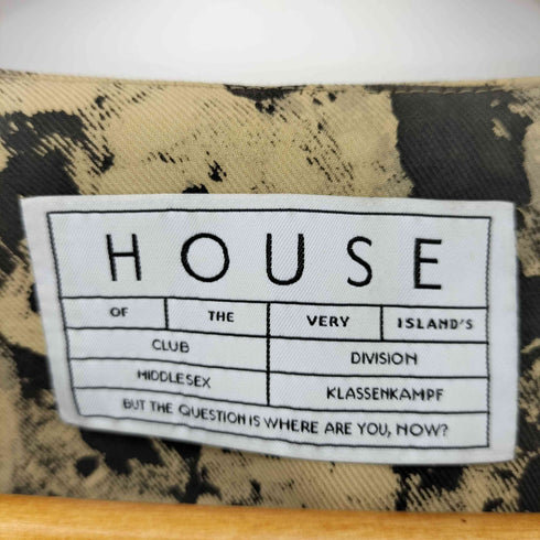 HOUSE OF THE VERY ISLAND'S ペイントデザインフロントポケットラグランプルオーバー メンズ import:S