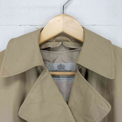 アクアスキュータム AQUASCUTUM MADE IN CANADA ライナー付き ステンカラーコート レディース