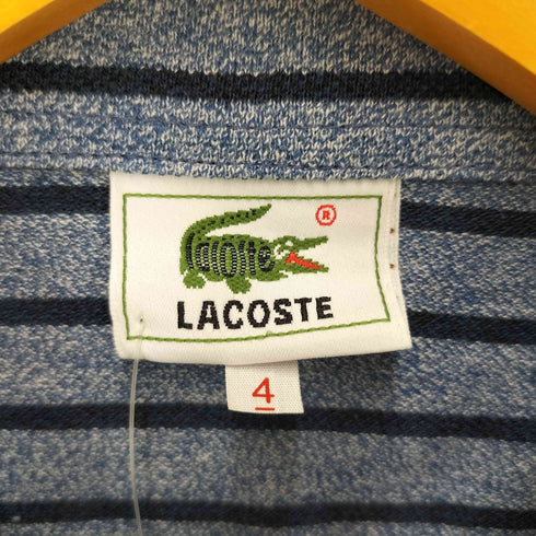 ラコステ LACOSTE 80Sポロシャツ刺繍ロゴ 大沢商会 メンズ JPN:4