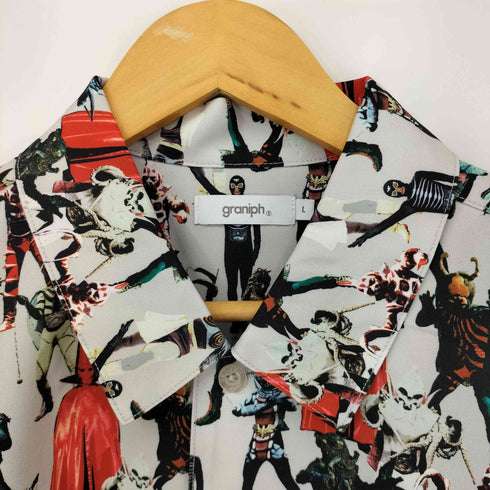 デザインティーシャツストアグラニフ Design Tshirts Store graniph 怪人 パターン 2 ビッグシルエット半袖シャツ メンズ JPN:L