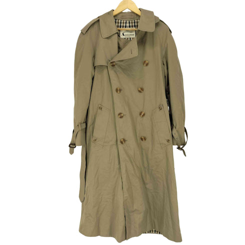 アクアスキュータム AQUASCUTUM NADE IN ENGLAND 裏地チェックトレンチコート メンズ