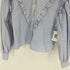 ザラ ZARA フリル付き ストライプ柄 ポプリンシャツ レディース import:M