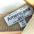 アメリカーナ Americana バックボタン ワッフル 長袖Tシャツ レディース