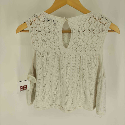 ザラ ZARA SLEEVELESS KNIT TOP スリーブレス ニット トップス レディース import:L