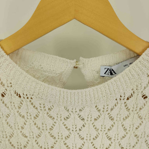 ザラ ZARA SLEEVELESS KNIT TOP スリーブレス ニット トップス レディース import:L