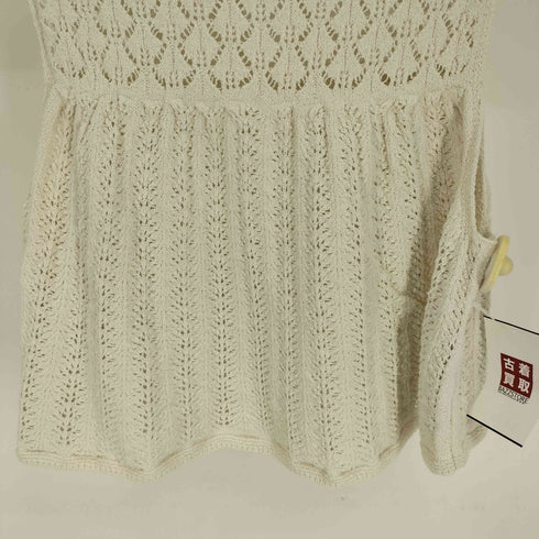 ザラ ZARA SLEEVELESS KNIT TOP スリーブレス ニット トップス レディース import:L
