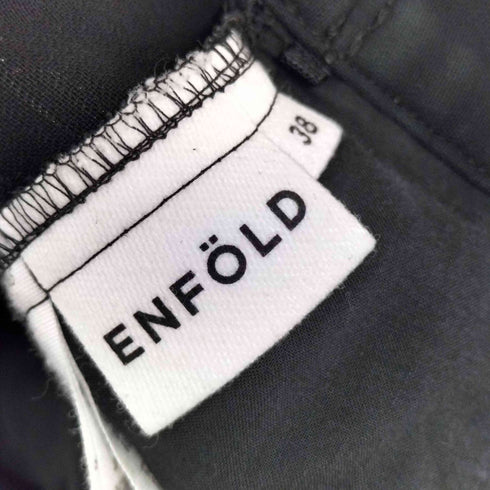 エンフォルド ENFOLD 1タック ワイドイージーパンツ レディース 38