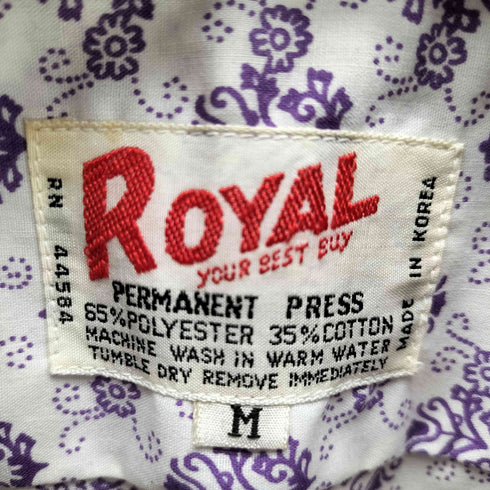 70s-80s ROYAL 総柄シャツ メンズ JPN:M