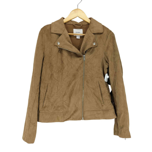 オールドネイビー OLD NAVY スエードダブルライダースジャケット レディース JPN:M
