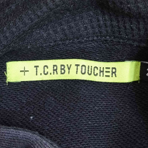 T.C.R BY TOUCHER タイダイ柄 素材切替 ハーフジップ パーカー メンズ JPN:2