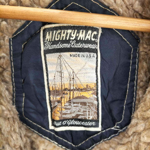 マイティーマック MIGHTY-MAC 60-70s USA製 裏ボアジップアップジャケット T字ジップ メンズ 42