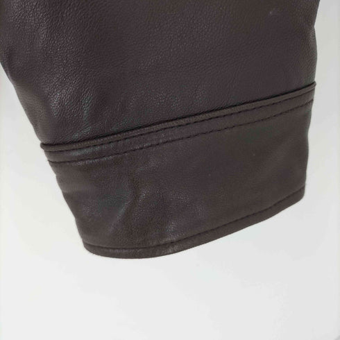 ステューシー Stussy 24SS Boxy Leather Overshirt 'Espresso' メンズ import:L