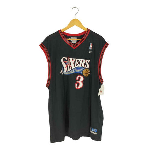 リーボック Reebok NBAチームロゴ ナンバリングプリント メッシュゲームシャツ タンクトップ メンズ