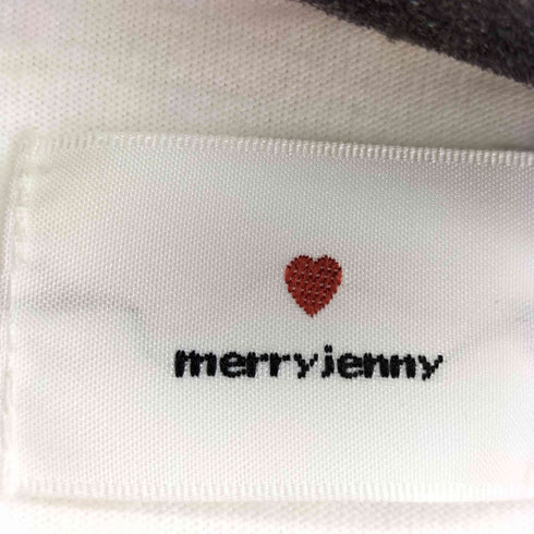 メリージェニー merry jenny レースフリルカラーロンTee レディース FREE