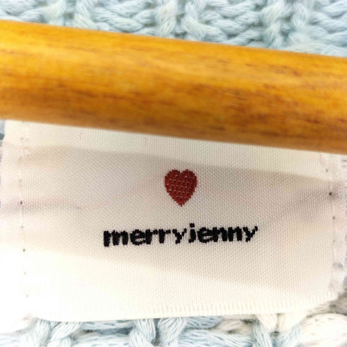 メリージェニー merry jenny flowerジャガードVネックカーディガン レディース FREE